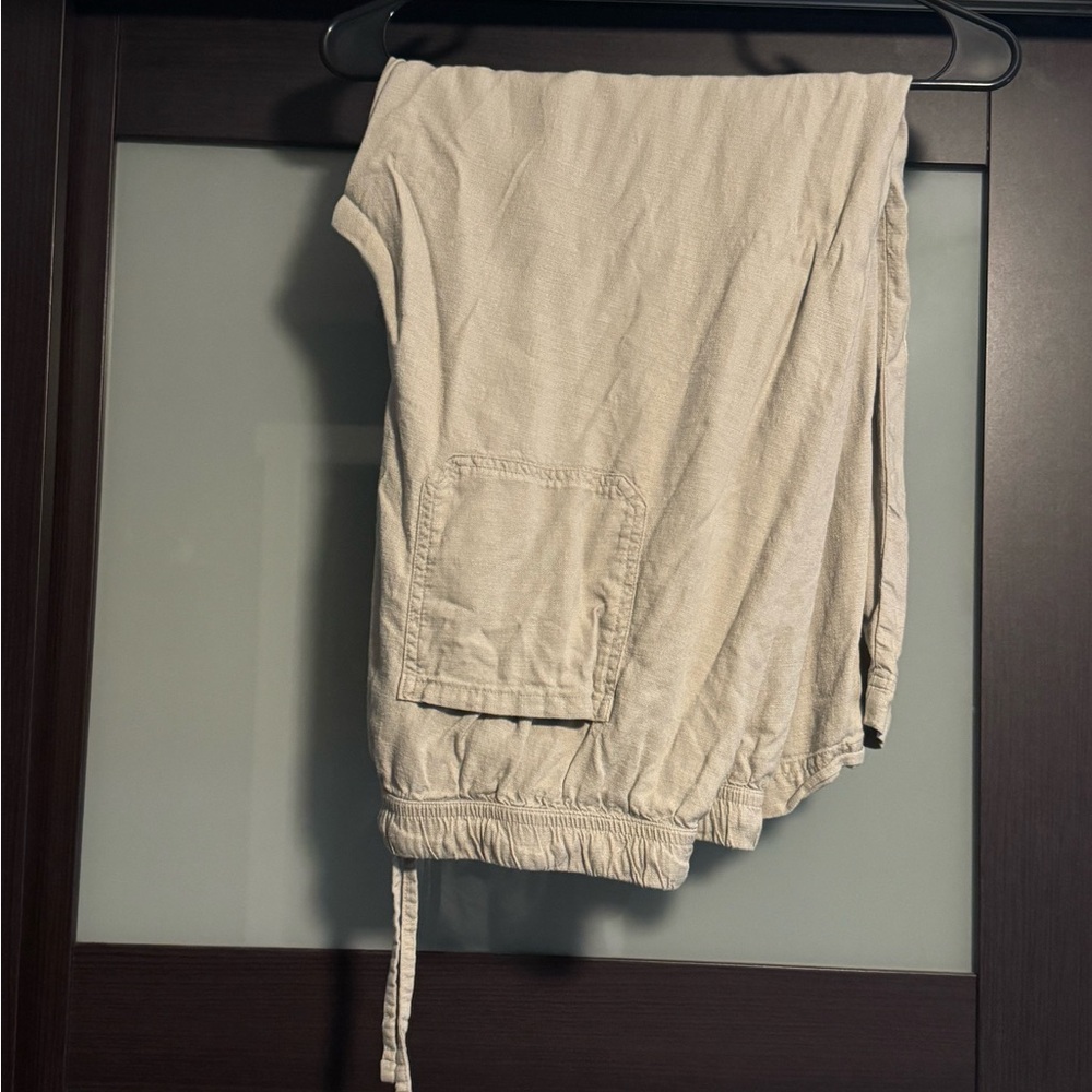 Splendid Linen Tan Pants